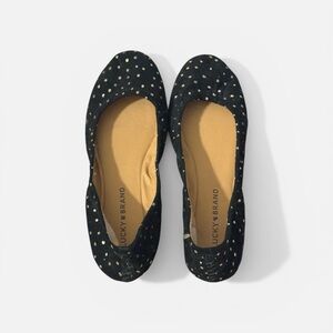 Lucky Brand Ballerina Flat Polka Dot Shoes- Size 6.5